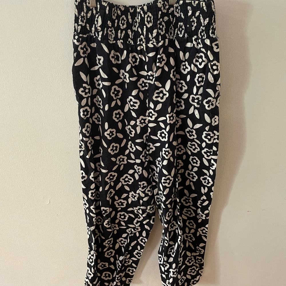 Lucy and Yak Kia Wide Leg Floral Trousers Size XL